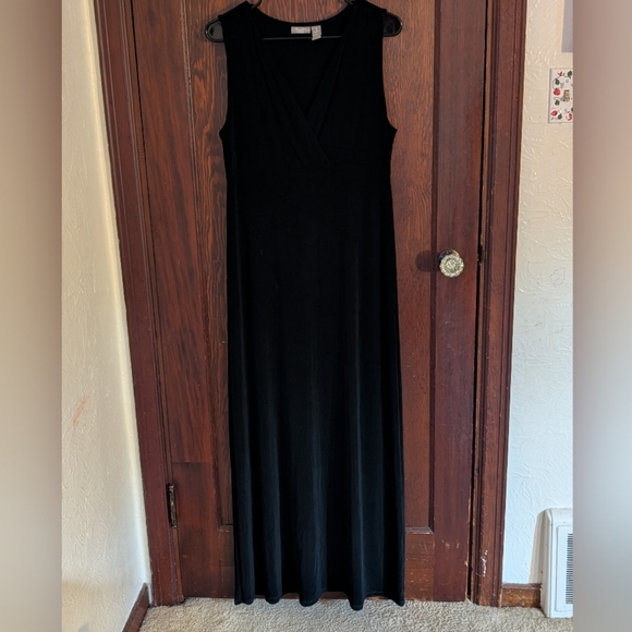 Chico's Dresses & Skirts - Chico's Travelers Black Sleeveless Maxi Dress Size 1/M Stretch Wrinkle Free
